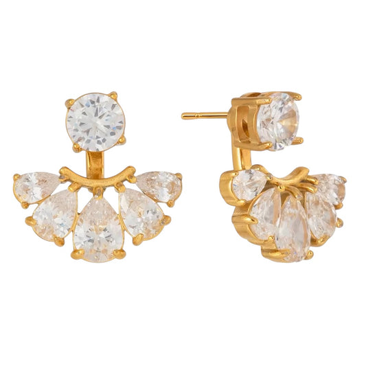 Diamond Petal Earrings