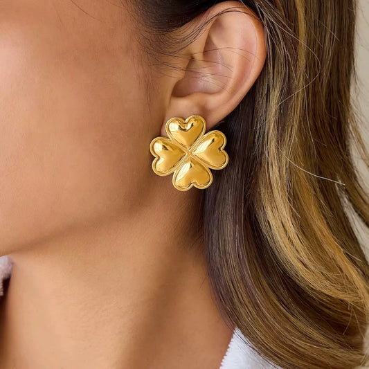 Golden Clover Earrings