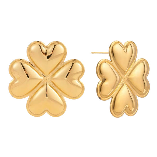 Golden Clover Earrings
