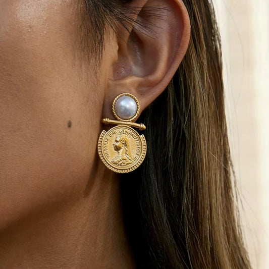Victoria Coin Earrings