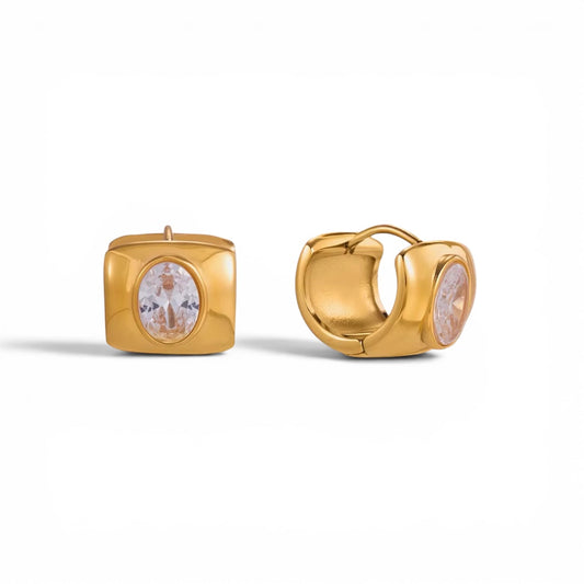 Huggie Hoop Diamond Earrings