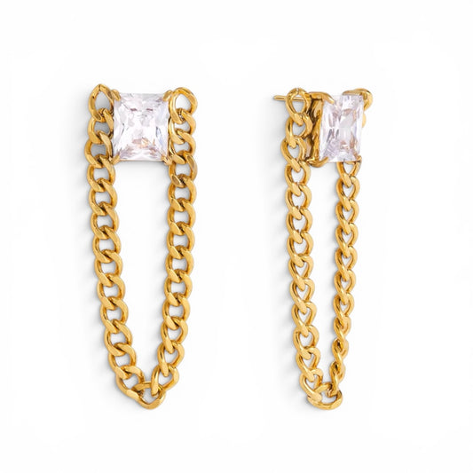 Diamond Dangle Earrings