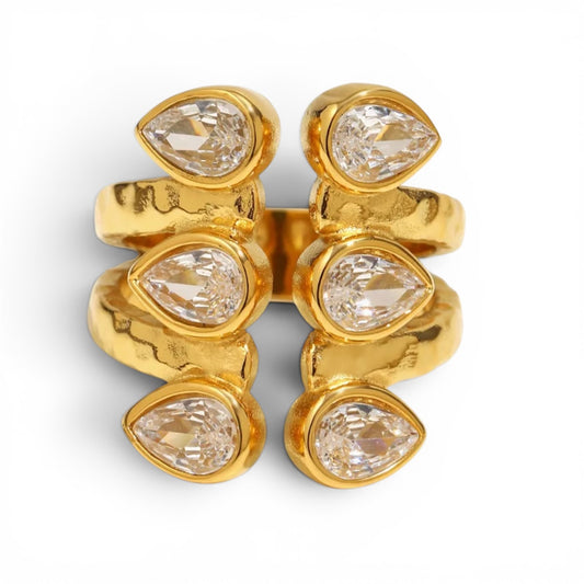 Golden Drop Ring