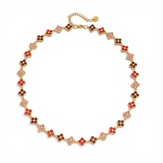 Ruby Blossom Necklace